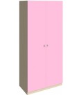 шкаф 60 Астра дуб молочный / розовый