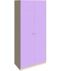 шкаф 60 Астра дуб молочный / фиолетовый