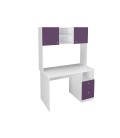 стол + надстройка стола Астра Белый / Фиолетовый
