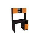стол + надстройка стола Астра Венге / Оранжевый