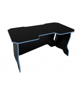 Геймерский стол чёрный / голубой