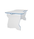 Геймерский стол 120 см белый / голубой