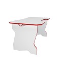 Геймерский стол 120 см белый / красный