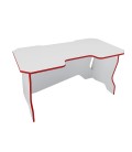 Геймерский стол 120 см белый / красный
