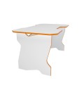 Геймерский стол 120 см белый / Оранжевый 