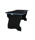 Геймерский стол 120 см чёрный / голубой