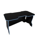 Геймерский стол 120 см чёрный / голубой