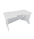 Геймерский стол 140 см белый / белый