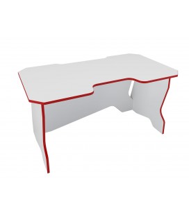 Геймерский стол 140 см белый / красный