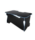 Геймерский стол 140 см чёрный / голубой