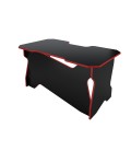 Геймерский стол 140 см чёрный / красный