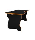 Геймерский стол 140 см чёрный / оранжевый
