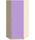 шкаф угловой Астра дуб молочный / фиолетовый