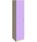 колонка закрытая Астра дуб молочный / фиолетовый